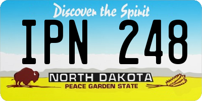 ND license plate IPN248