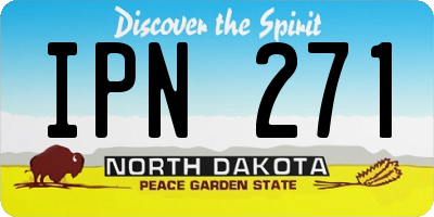 ND license plate IPN271