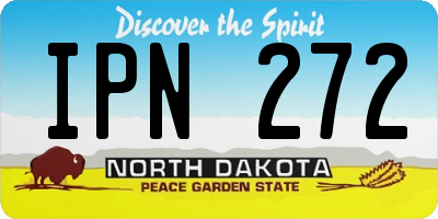ND license plate IPN272