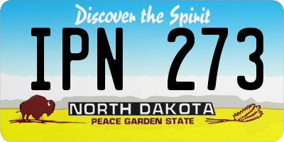 ND license plate IPN273