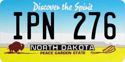 ND license plate IPN276