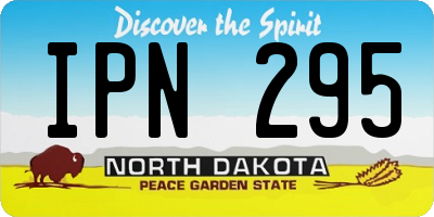 ND license plate IPN295