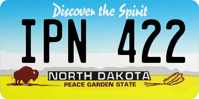 ND license plate IPN422
