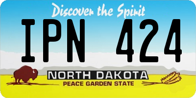 ND license plate IPN424