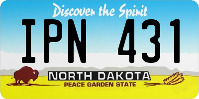 ND license plate IPN431