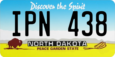 ND license plate IPN438