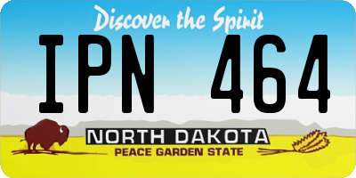 ND license plate IPN464