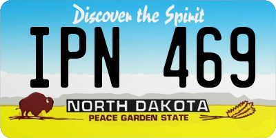 ND license plate IPN469