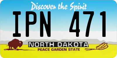ND license plate IPN471