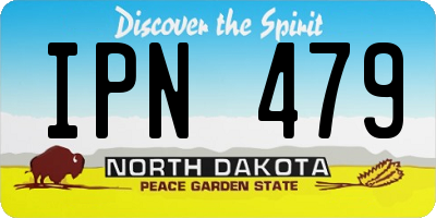 ND license plate IPN479