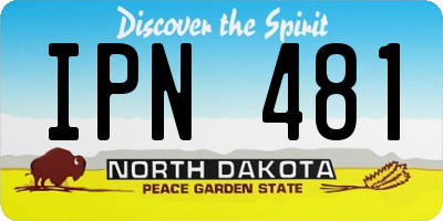 ND license plate IPN481