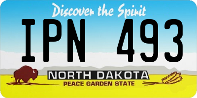 ND license plate IPN493