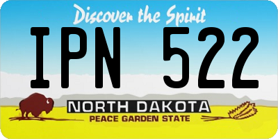 ND license plate IPN522