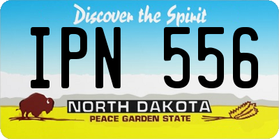ND license plate IPN556