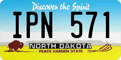 ND license plate IPN571