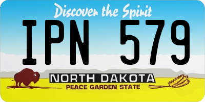 ND license plate IPN579