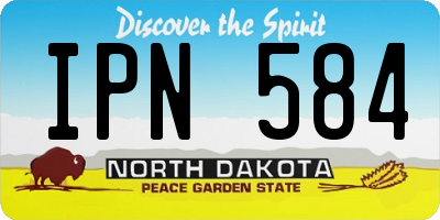 ND license plate IPN584