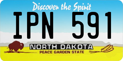 ND license plate IPN591