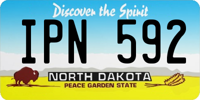 ND license plate IPN592