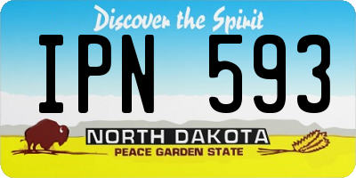 ND license plate IPN593