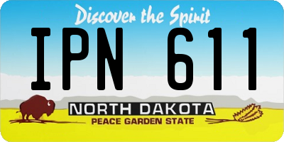 ND license plate IPN611