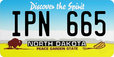 ND license plate IPN665