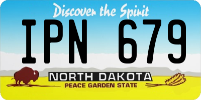 ND license plate IPN679