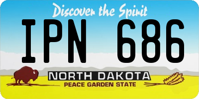 ND license plate IPN686