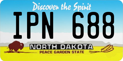 ND license plate IPN688