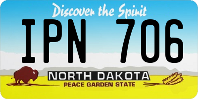 ND license plate IPN706