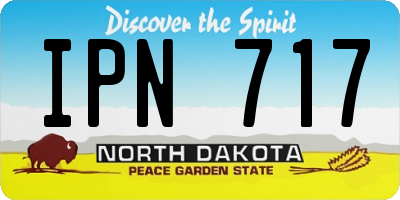 ND license plate IPN717