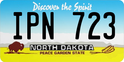 ND license plate IPN723