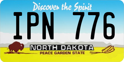 ND license plate IPN776