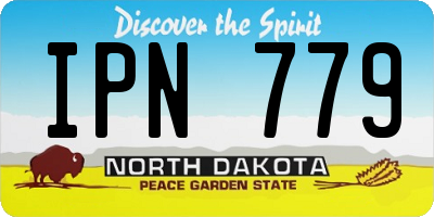 ND license plate IPN779