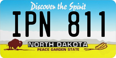 ND license plate IPN811