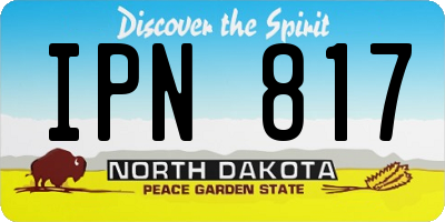 ND license plate IPN817