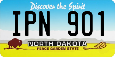 ND license plate IPN901