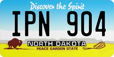 ND license plate IPN904