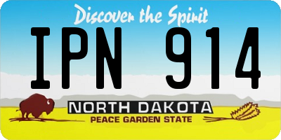 ND license plate IPN914