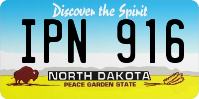 ND license plate IPN916