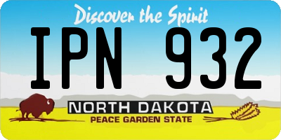 ND license plate IPN932
