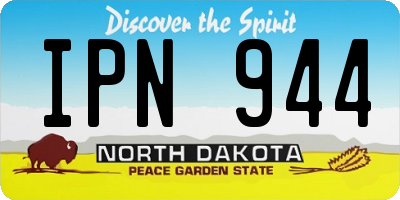ND license plate IPN944