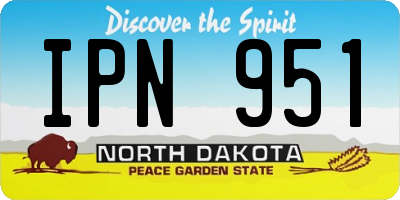 ND license plate IPN951