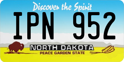 ND license plate IPN952