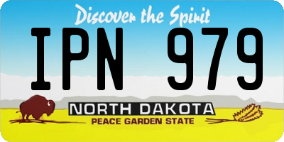 ND license plate IPN979