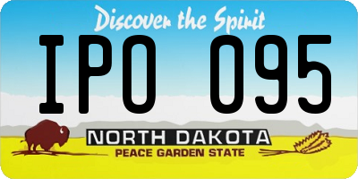 ND license plate IPO095