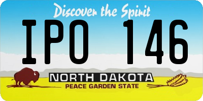 ND license plate IPO146