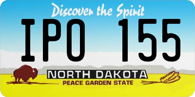 ND license plate IPO155