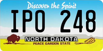 ND license plate IPO248