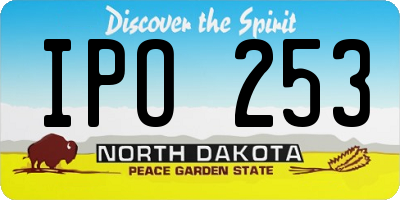 ND license plate IPO253